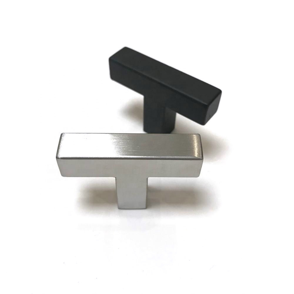 Black/golden/Silver Square Cabinet Handle Furniture Hardware Stainless Steel Kitchen Door Knobs Cupboard Wardrobe Drawer Pulls