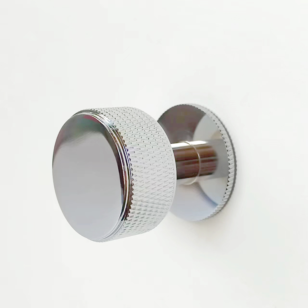 Light Luxury Round cabinet knob Knurled Chrome Knobs and Pulls Knurling Furniture Handles Drawer Dresser Cabinet Door Knobs