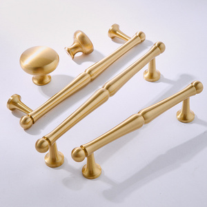 Modern Minimalist Pulls Cupboard Dressers Brass Gold Cabinet Door Handles Closet Drawer Knobs Kitchen Furniture Hardware