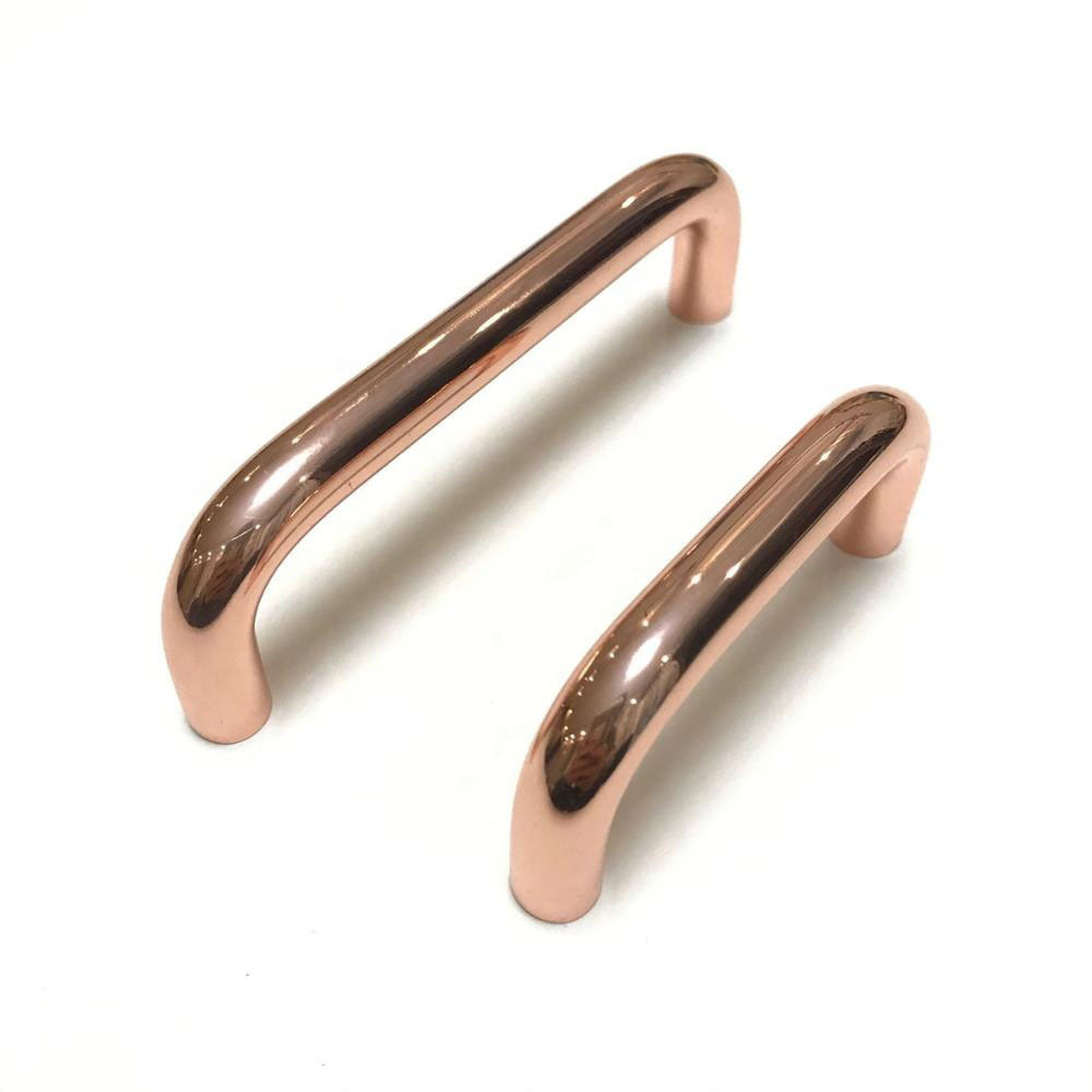 Aluminum Alloy Oval Drawer Cabinet Door Handle Rose Gold Silver Handle U-shaped Industrial Equipment Machine Tool Handle