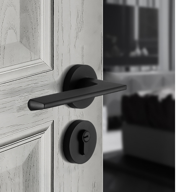 Modern Mute Room Door Lock Handle Fashion Interior Door Knobs Single Bolt Door Lock Anti-theft Gate Lock Furniture Hardware