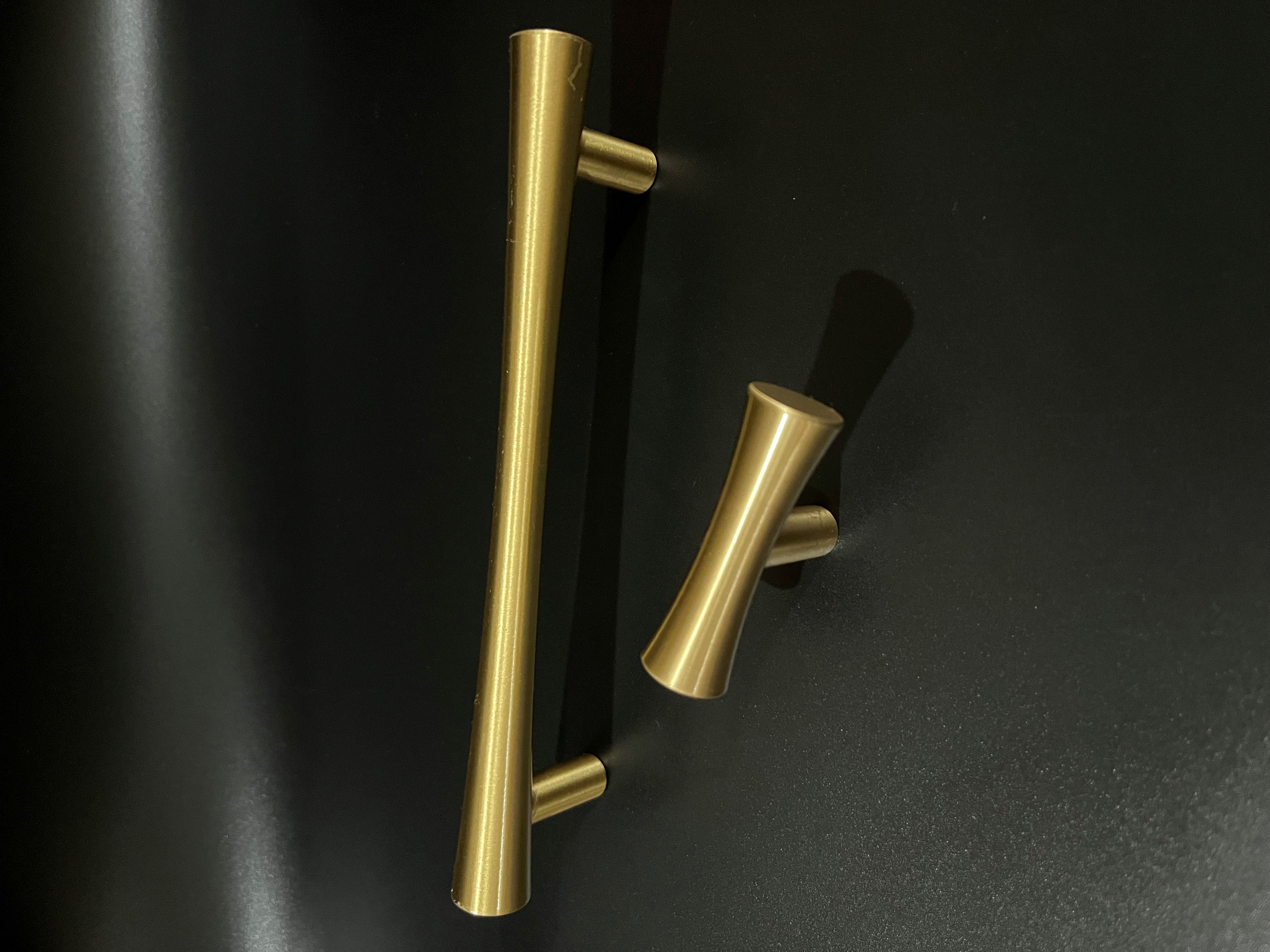 solid brass European style minimalist cabinet pull handle classical light luxury drawer long handle cabinet door knob