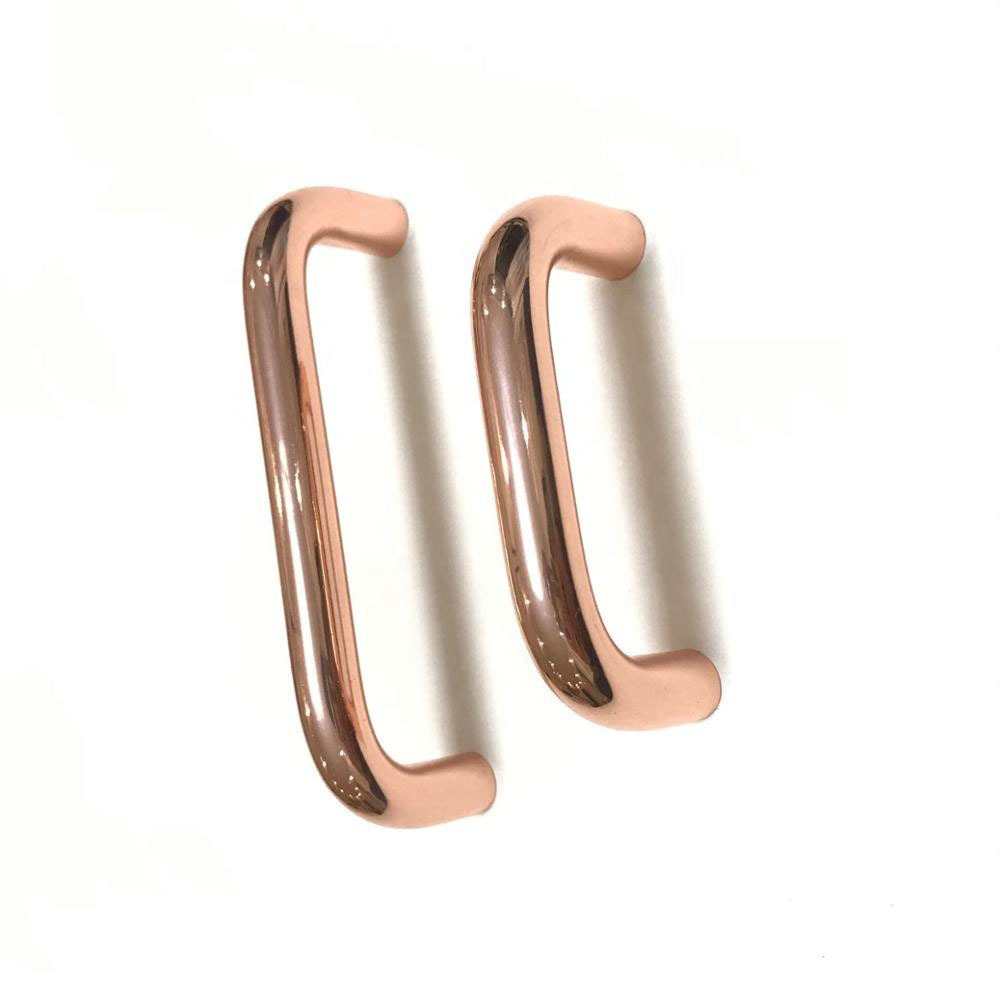 Aluminum Alloy Oval Drawer Cabinet Door Handle Rose Gold Silver Handle U-shaped Industrial Equipment Machine Tool Handle