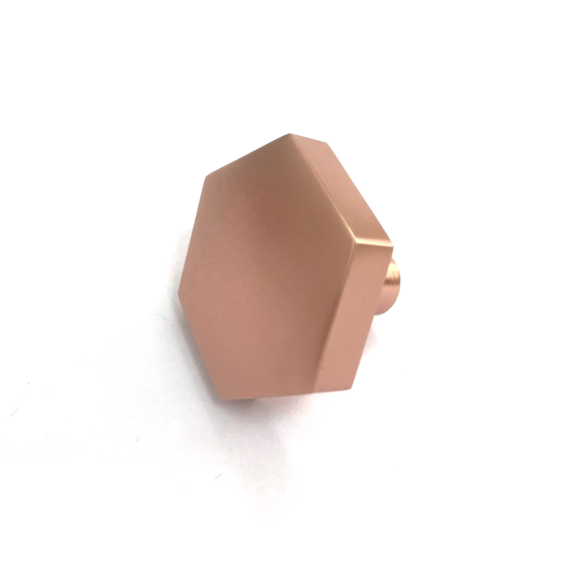 Hexagon Gold Brass Kitchen Cabinet Knobs and Handles Rose Gold Hexagon Drawer Dresser Furniture Knobs Cupboard Pulls