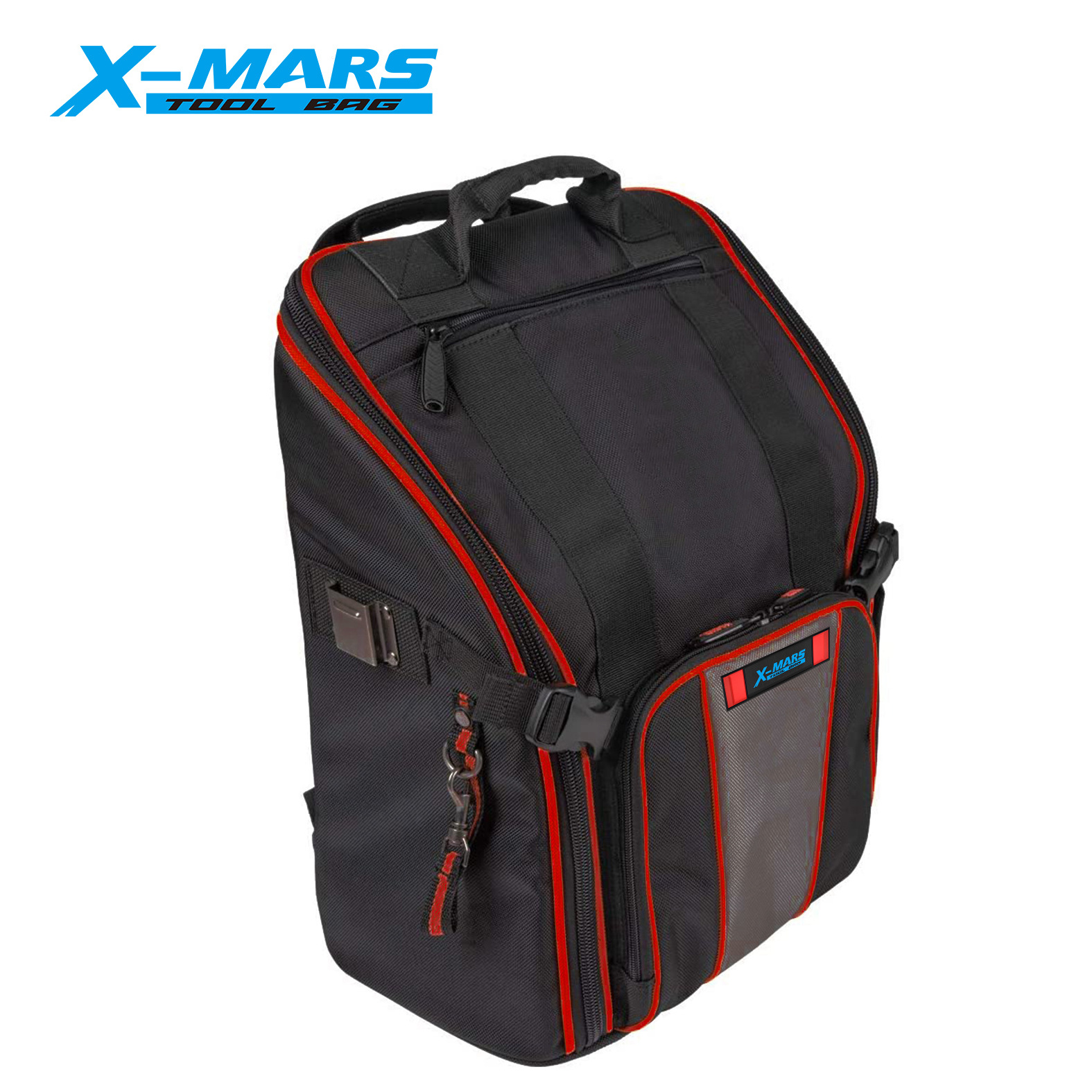 X-mars 17-inch Amazon Hot Sale Polyester Backpack Electrical Klein Tool Bags Oxford Storage Laptop Tool Bag For Man