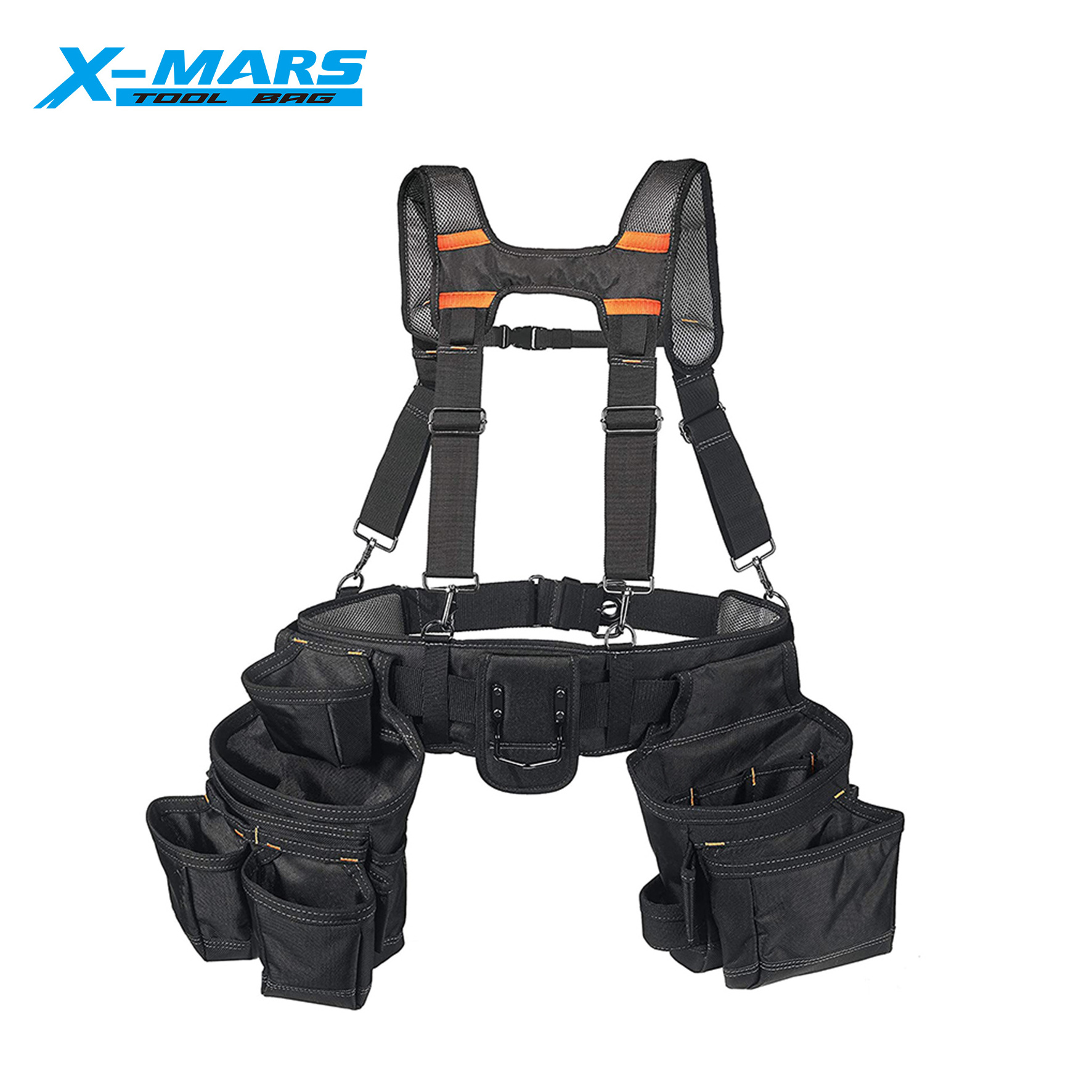 X-MARS Portable Electrician Tool Vest Belt Carpenter Pouches Bolsa De Herramientas Heavy Duty Canvas Garden Waist Tool Bag