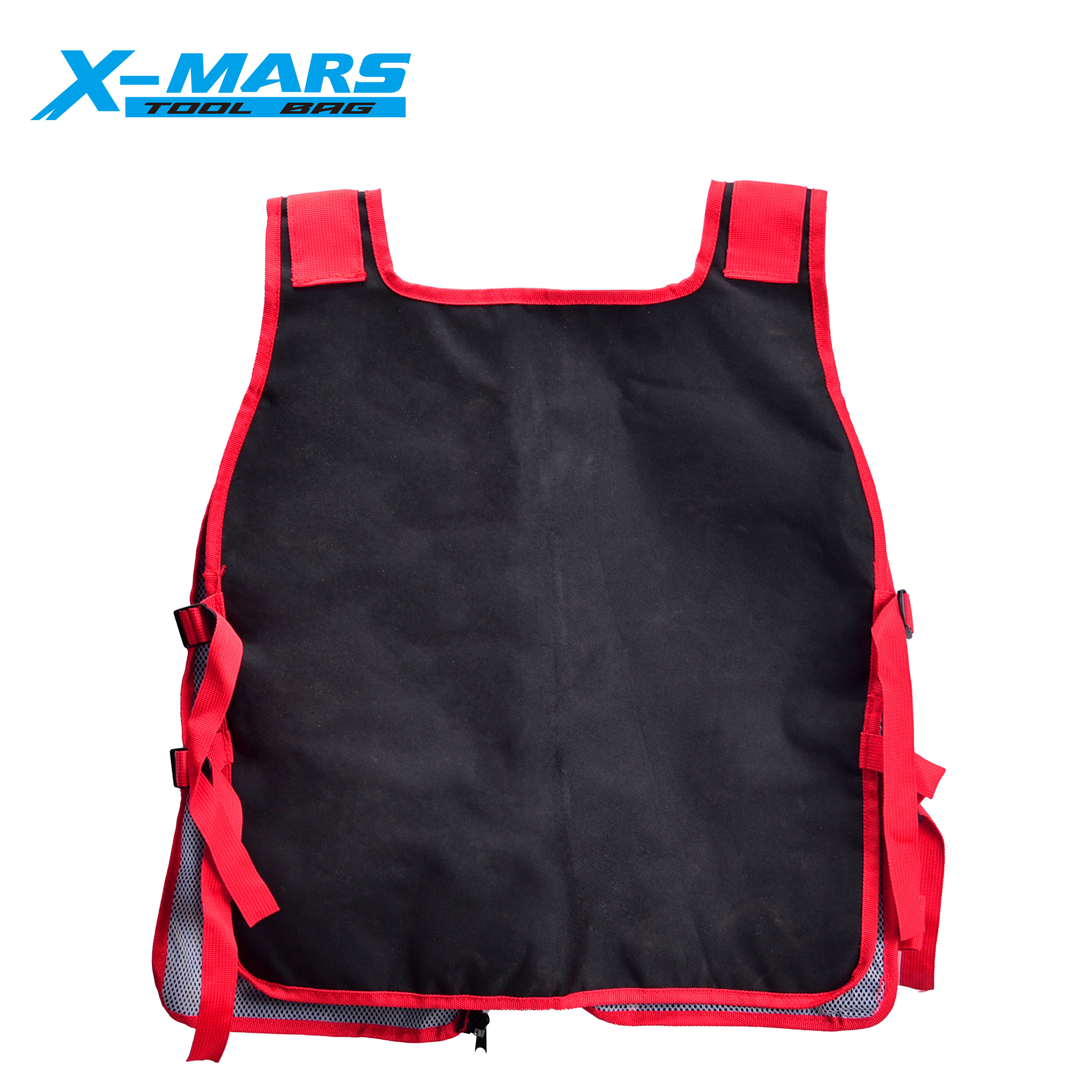 X-mars Electrician Plumbers Tool Vest Portable Wholesale Muti-pocket 600D Tool Safety Vest Apron For Working Vest