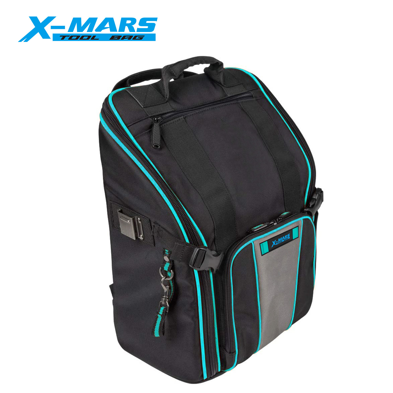 X-mars 17-inch Amazon Hot Sale Polyester Backpack Electrical Klein Tool Bags Oxford Storage Laptop Tool Bag For Man