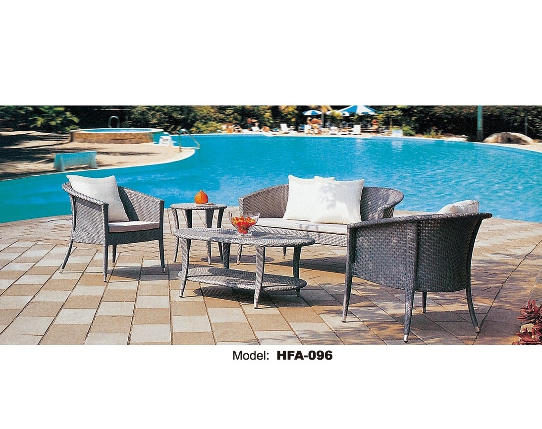 Patio Furniture Set 4 Pieces Porch Backyard Garden Outdoor Furniture Rattan Chairs and Table Wicker Conversation Set with Beige