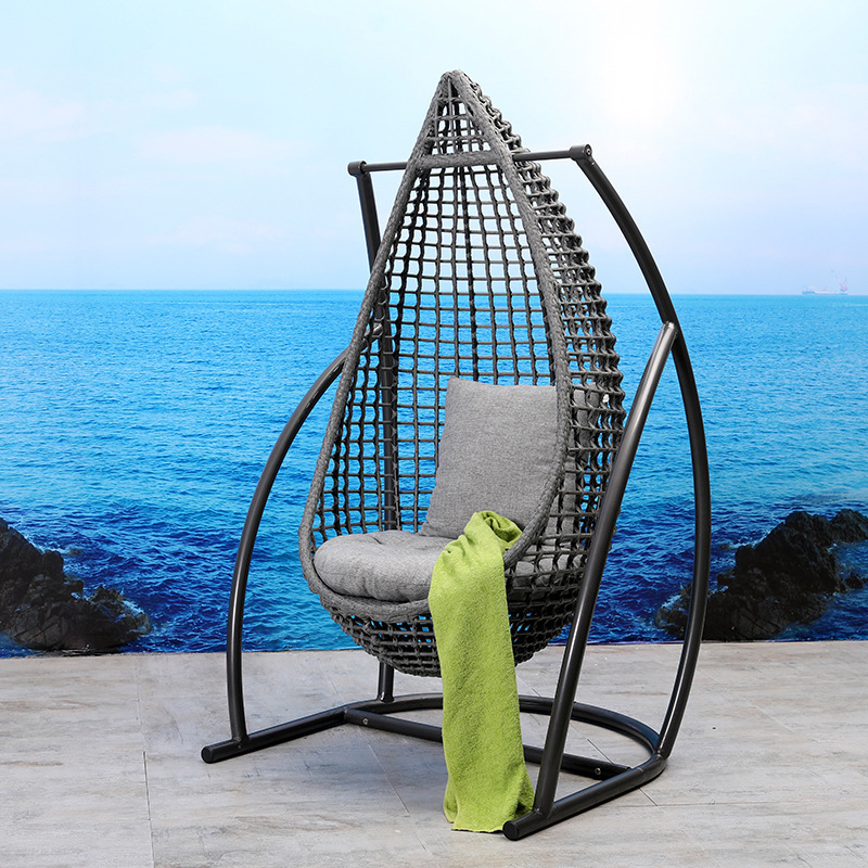 Nordic Weaving Modern Lazy Swing Rocking Chair Polo Indoor And Outdoor Grand Patio Rattan Nest Hanging Egg Chair