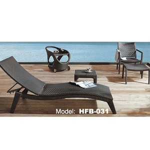 Modern Style Swimming Pool Nordic Poolside Lounger Bench Rattan Chair Lying Bed