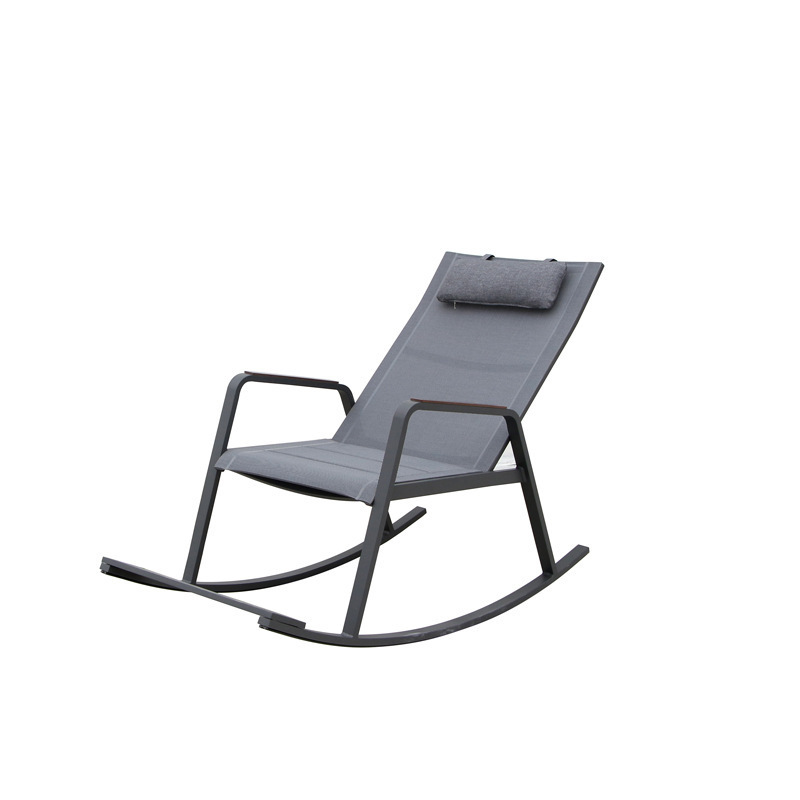 Resort Yard Pool all weather Leisure Chairs Durable Sun Lounger Modern Hotel Poolside Wide Arm Rocking Sun Lounger Chair