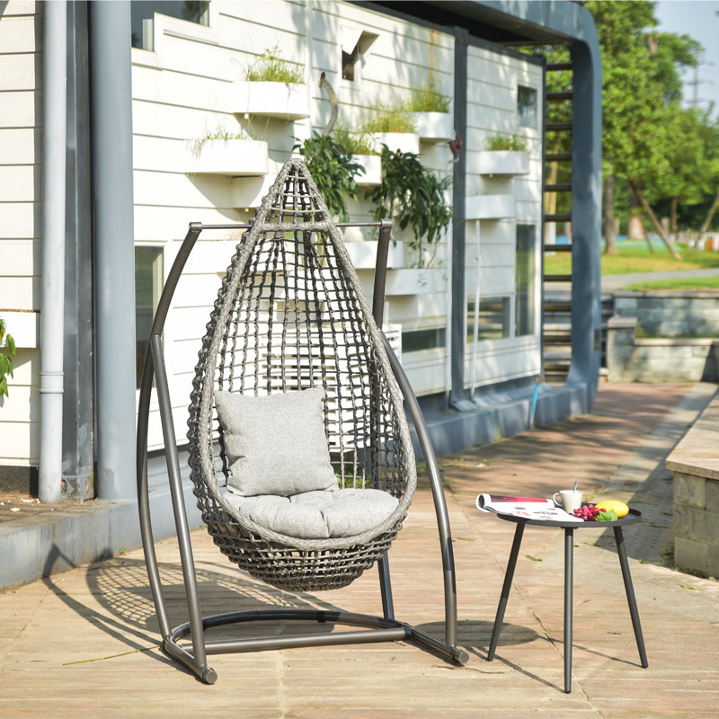 Nordic Weaving Modern Lazy Swing Rocking Chair Polo Indoor And Outdoor Grand Patio Rattan Nest Hanging Egg Chair