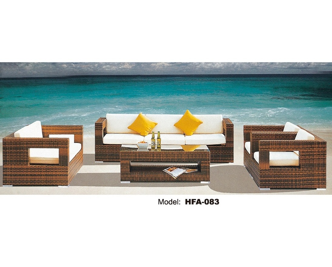 Modular Rattan Sofa Sets Garden Outdoor Furniture Rope Weaving Sofa Couch