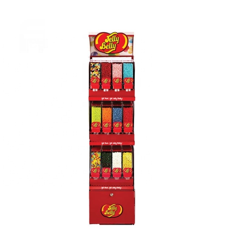 POP Customized Colorful Printing Supermarket Promotion Cardboard Snack Display Shelf