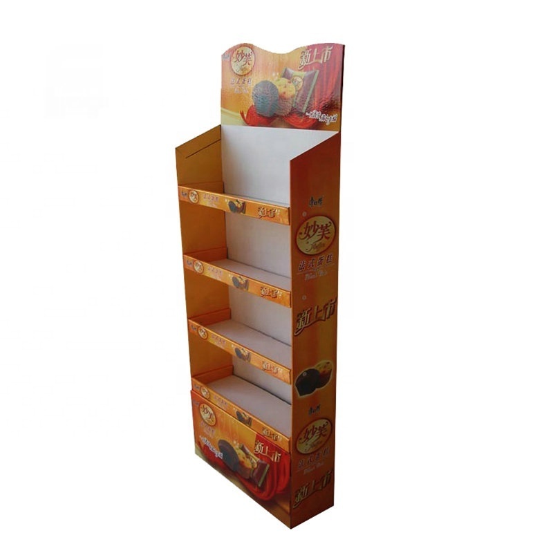 OEM Custom POP Retail Promotion Paper Cardboard Floor Display Shelves