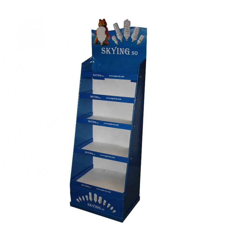 OEM Custom POP Retail Promotion Paper Cardboard Floor Display Shelves