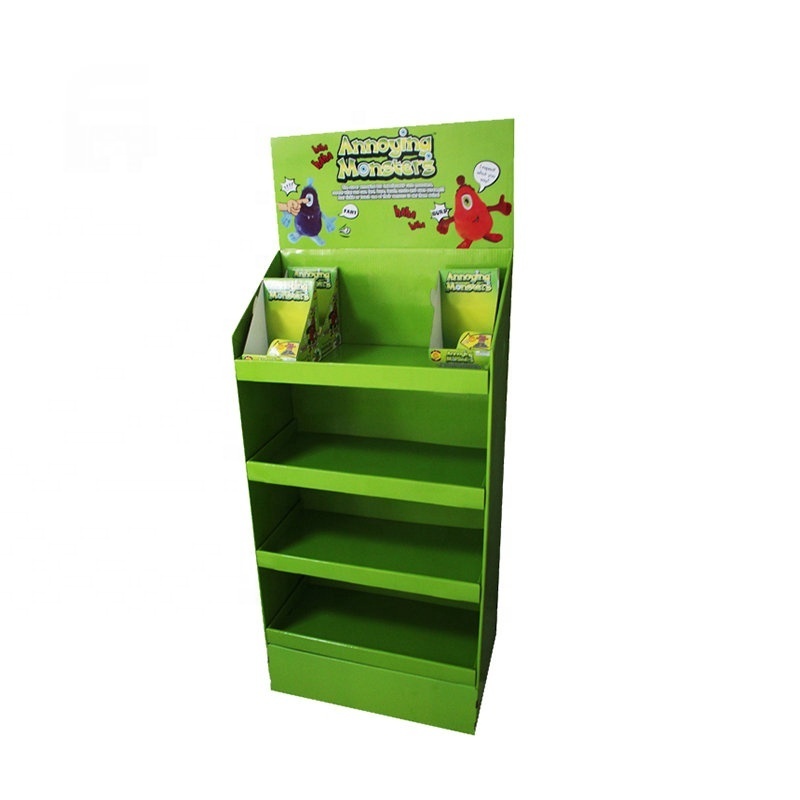 OEM Custom POP Retail Promotion Paper Cardboard Floor Display Shelves