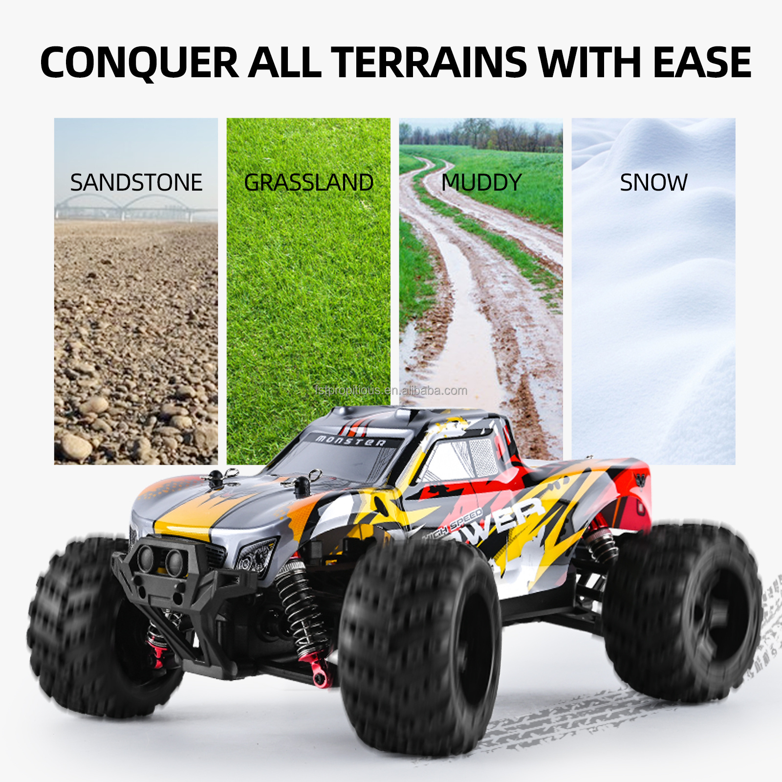 Stocks Popular cheap 1/16 Brushless Offroad Fast RC Race CAR for Adults 50km Hobby RC Truck 4WD High Speed Racing Remote Control