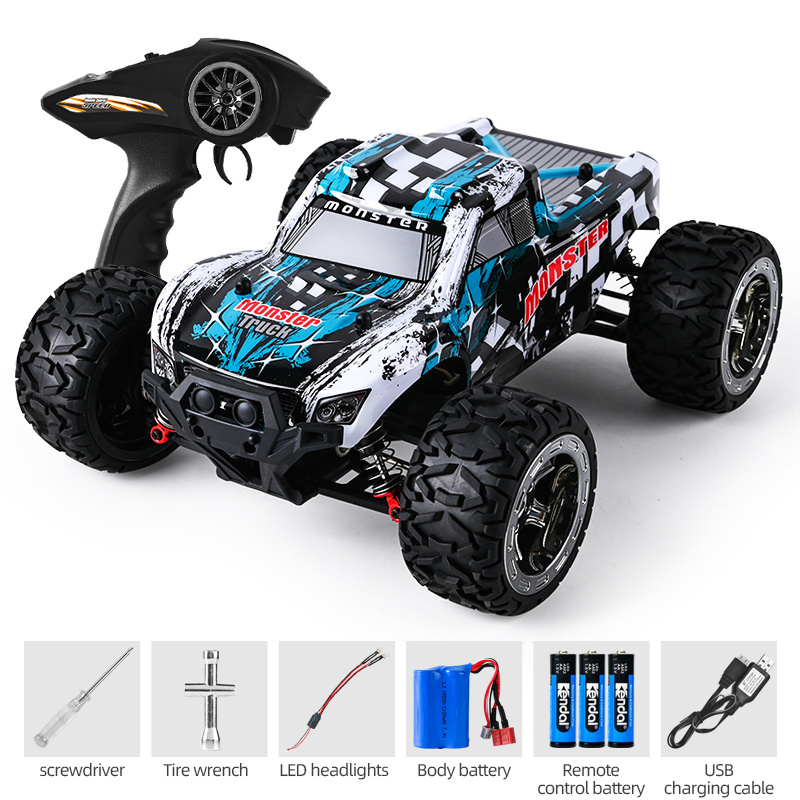 RC Truck 1/16 High Speed Racing Car 24MPH 4WD Off-Road Waterproof Vehicle 2.4Ghz Radio Remote Control Monster Truck Dune Buggy H