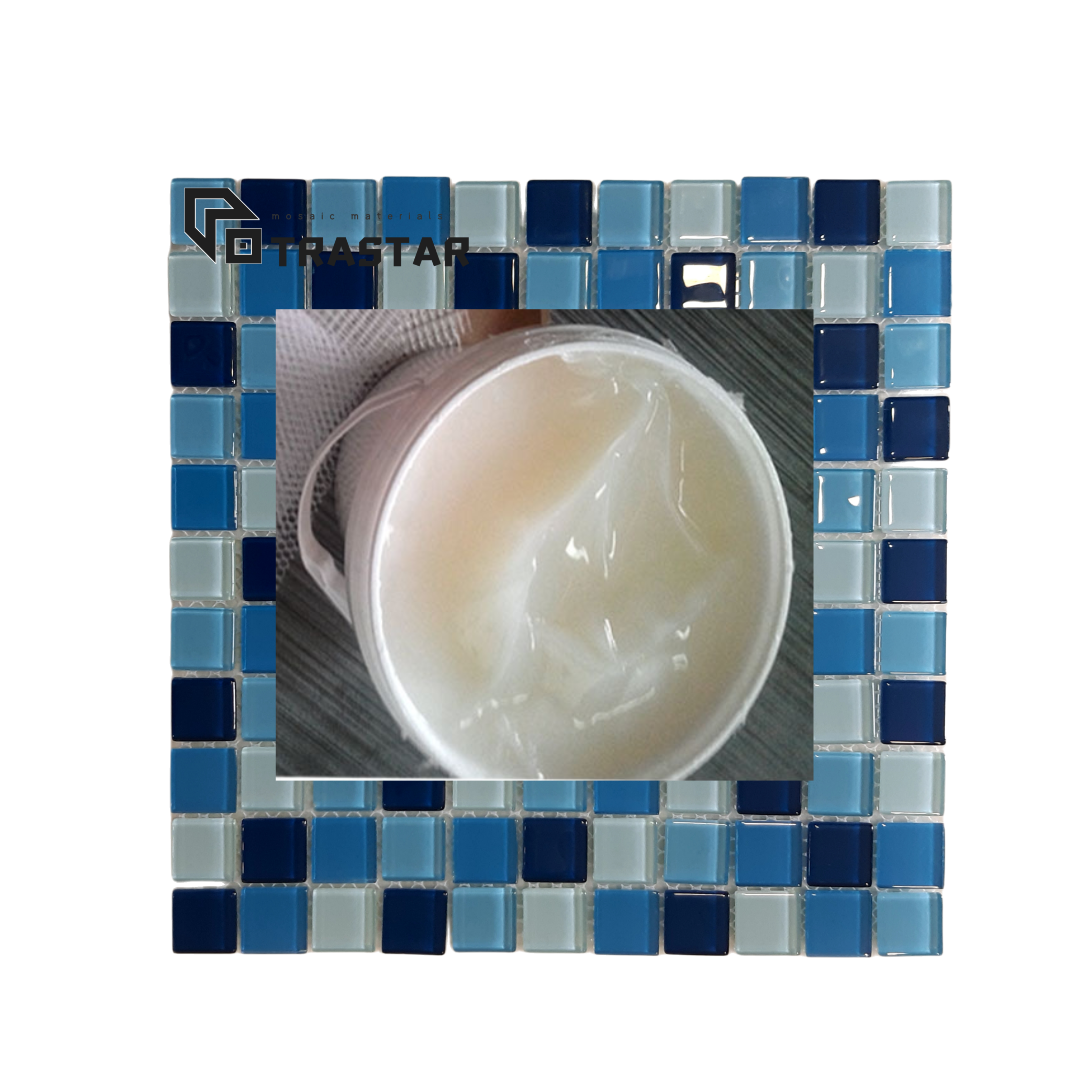 Foshan Waterproofing Mosaic Glue Resin Adhesive Glue for Swimming Pool glass stone mosaic