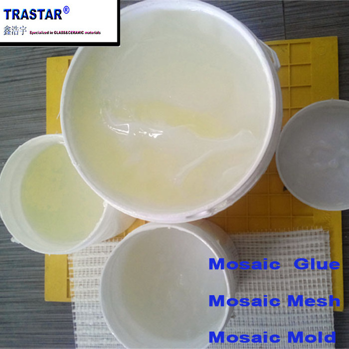 High adhesive waterproofing resin mosaic tile glue for stone mosaic tiles