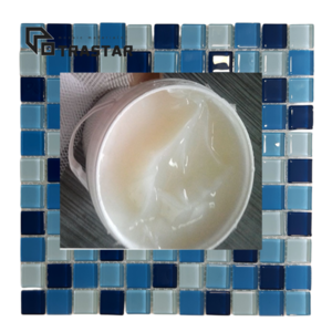 Cheap high quality glass ceramic mosaic adhesive glue for mosaic tile paving from Foshan Trastar