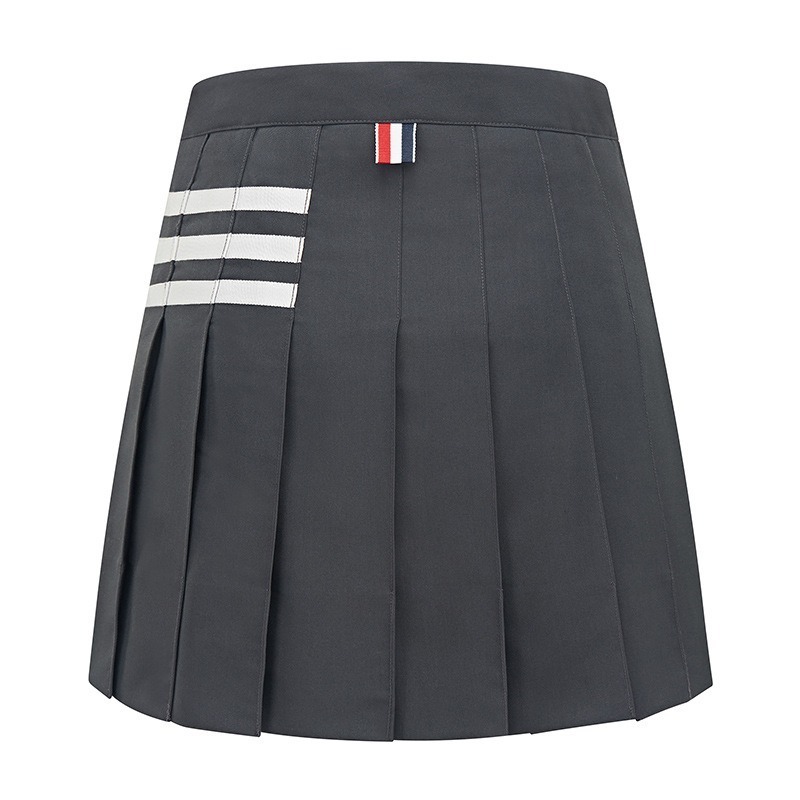 TTYGJ Early spring slim high waisted pleated skirt asymmetric anti glare sports short skirt for women's golf A-line skirt