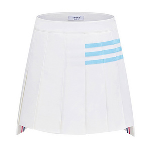 TTYGJ Early spring slim high waisted pleated skirt asymmetric anti glare sports short skirt for women's golf A-line skirt