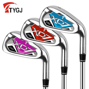 TTYGJ Golf Club Irons, Unisex Golf Irons, Right Handed Golf Club 7 Steel Full Golf Club Set Men Right Handed Call Away Milled