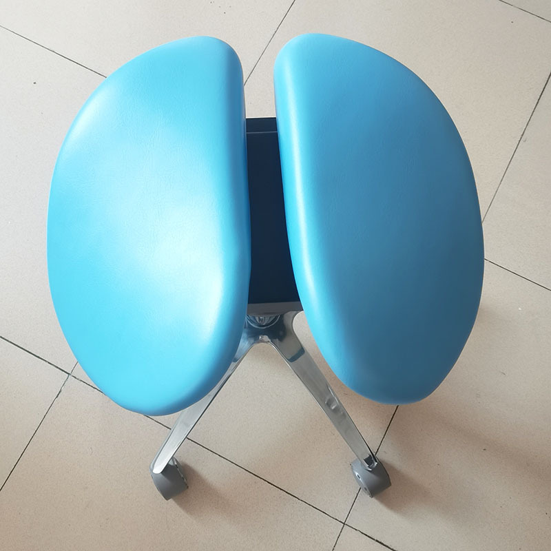 Dental treatment chair Ergonomic design, deluxe saddle lift swivel chair Adjustable silent diagnostic chair with wheels