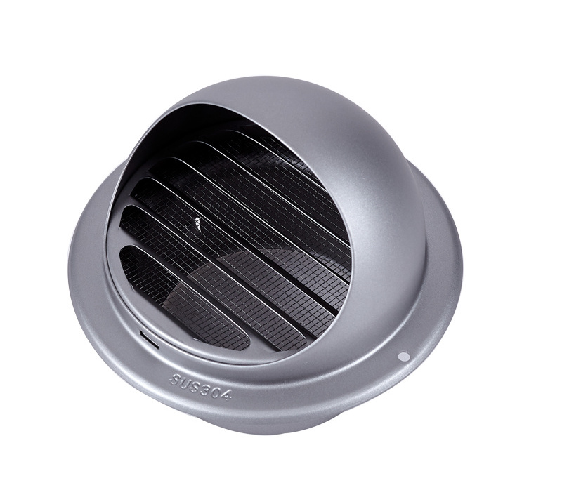 High Quality SUS304 Stainless Steel Wall Fresh Air Hood Vent For Kitchen Air Exhaust Ventilation