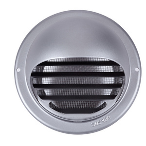 High Quality SUS304 Stainless Steel Wall Fresh Air Hood Vent For Kitchen Air Exhaust Ventilation