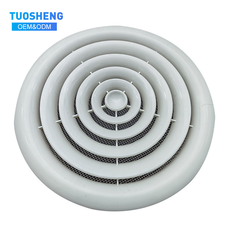 Hvac System Central Air Conditioning Plastic Air Outlet Air Diffuser