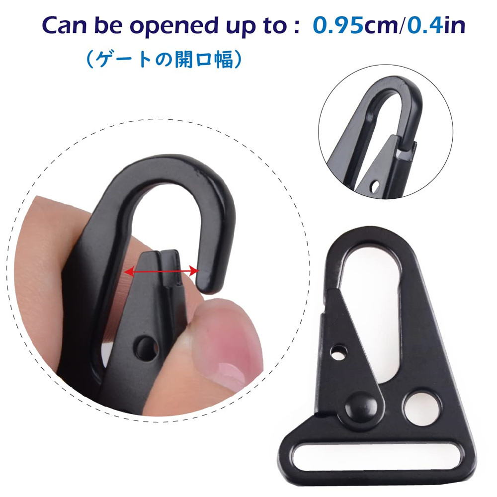 Snap Hook Suppliers Outdoor Camping Zinc Alloy Chick Tactical Belt Metal Buckle Snap Hook