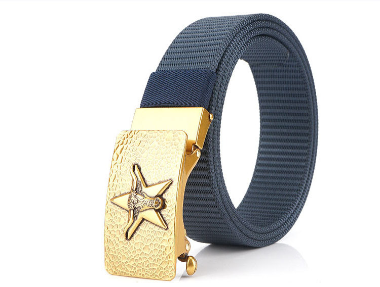 Custom Nylon fashion Belt Outdoor sports Alloy Buckles Woven Weaving Fabric webbing Belt