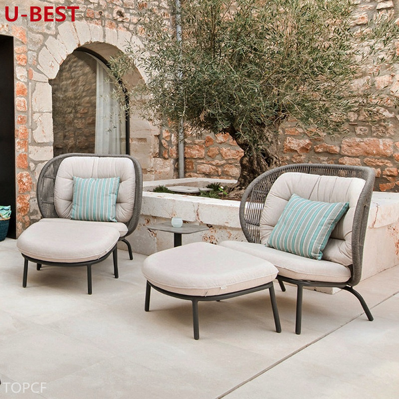 Round Wicker Sofa Furniture Outdoor Garden Rattan Sofa Set Patio Sofa Couch Loveseat Seating Outside Rattan Divano Furniture