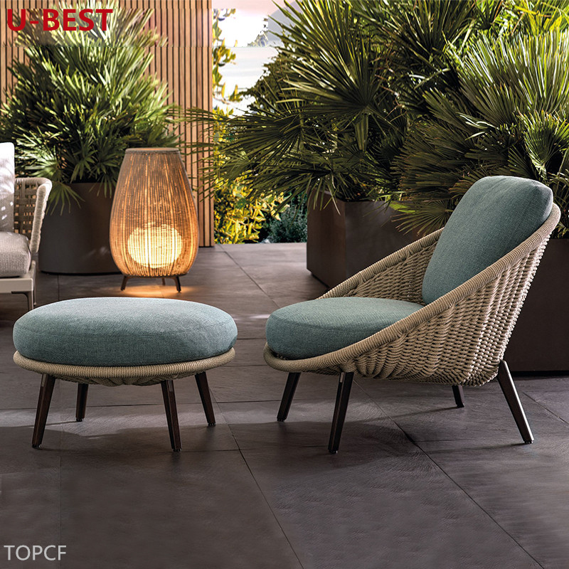 Wicker Rattan Patio Sofa Set Designer Outdoor Patio Sofa Couch Loveseat Seating Set Garden Outside Rattan Divano Furniture Posti