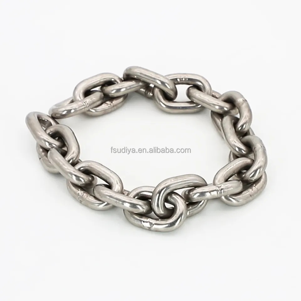 Factory price rope chain necklace stainless steel short 766 6mm stainless steel chain link