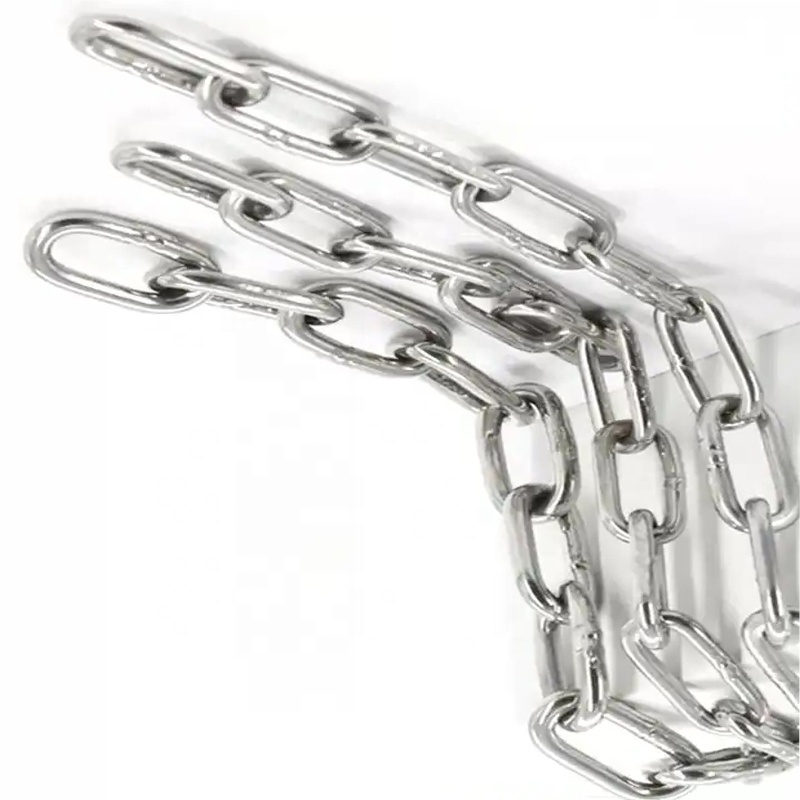 High quality rigging hardware SS304 stainless steel link chain for swing