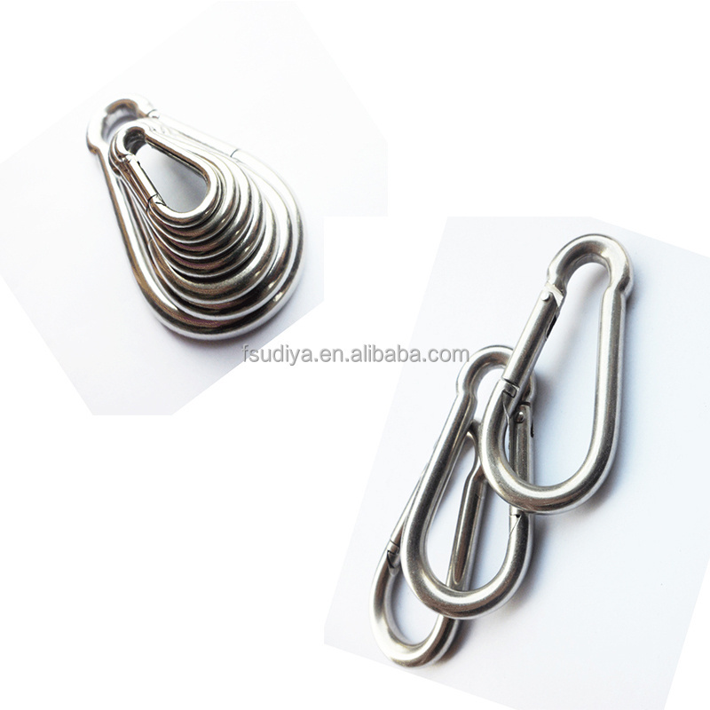 Guangdong hardware rigging stainless steel snap hook stainless steel  carabiner