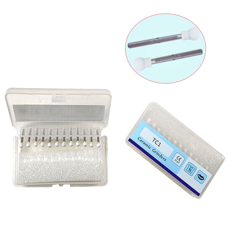 Denture 12FG kit Dental mold tool Dental clinic consumables Ceramic grinders  white Stone bur