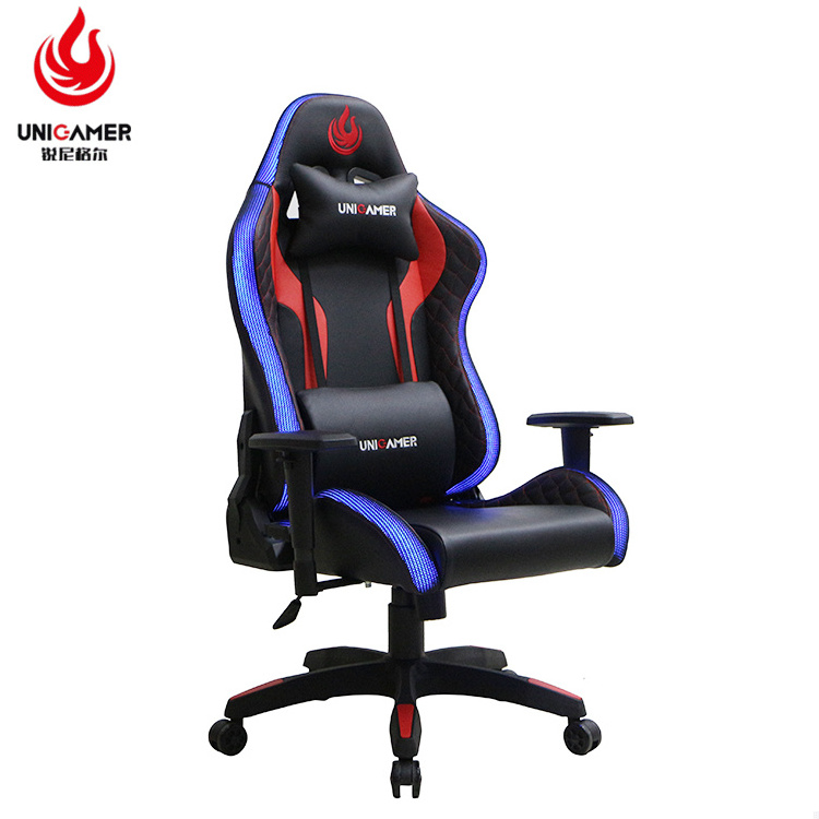 Game Ergonomic Office Furniture gamer chairs Leather gaming chair with lights and speakers