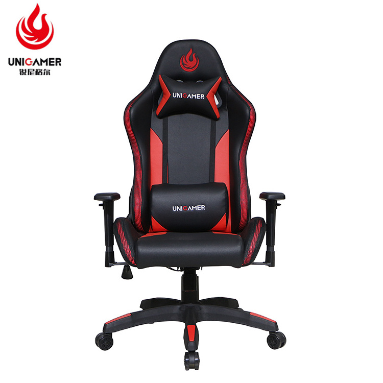 High Quality 180 Swivel PU Leather Office Reclining PC Custom Racing Gaming Chair With RGB