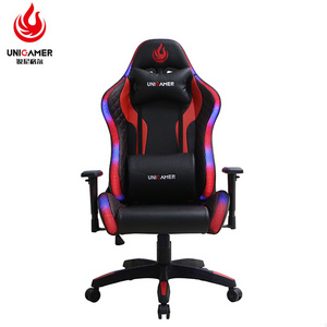 Game Ergonomic Office Furniture gamer chairs Leather gaming chair with lights and speakers