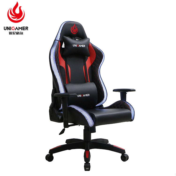 Game Ergonomic Office Furniture gamer chairs Leather gaming chair with lights and speakers