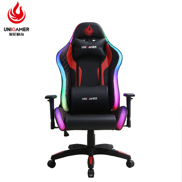 Game Ergonomic Office Furniture gamer chairs Leather gaming chair with lights and speakers