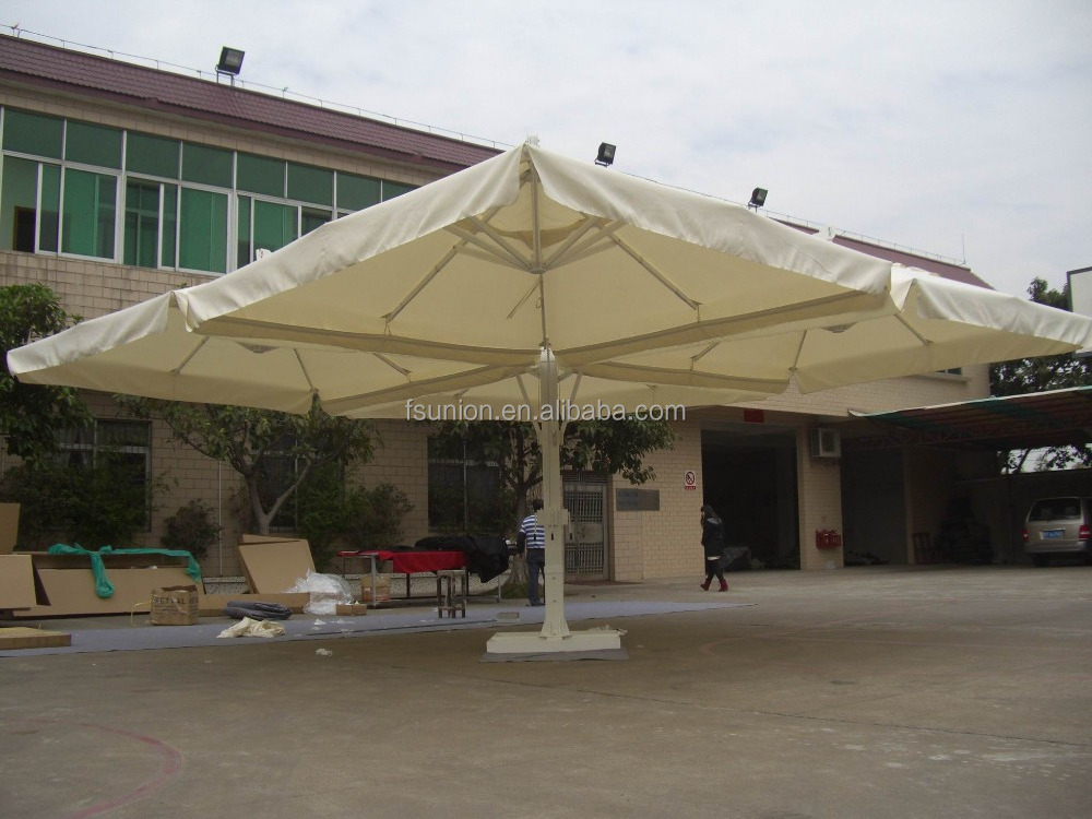 Super Huge/Big Aluminum Outdoor Beach Umbrellas with 4 Canopy