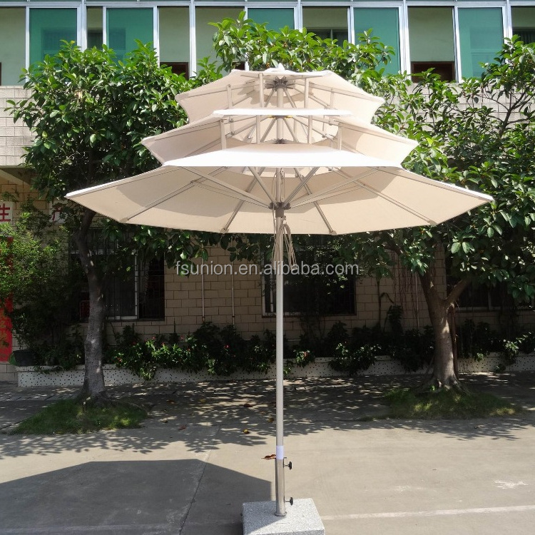 Heavy Duty Large Outdoor Market Umbrella for Restaurant and Cafe Shop