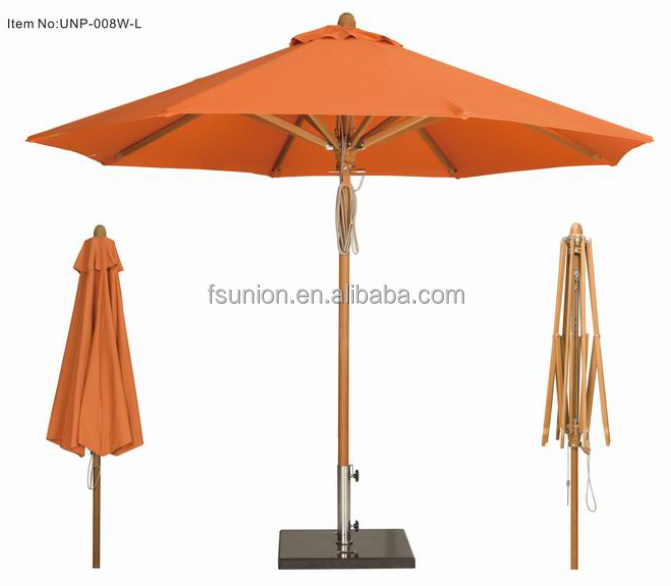 Leisure Furniture Durable Teak Wood Garden/Patio Umbrella